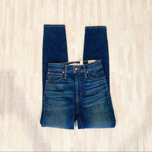 NWT Madewell Curvy High-Rise Skinny Jeans in Hayes Wash - Picture 8 of 9
